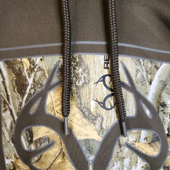 Realtree Hoodie Sweatshirt Mens XL Green Camo Hunting Hike Outdoors Pockets - Picture 2 of 10